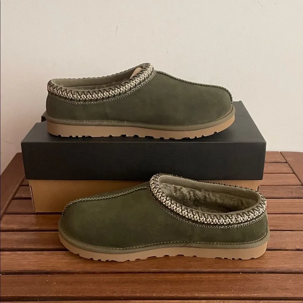 UGG Tasman Baxter Slippers Burnt Olive USA Men Size 9/UK 8/EU 42